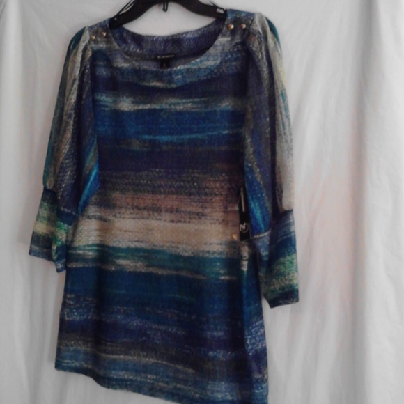 NWT New Directions Knit Tease Blouse/Medium - Picture 2 of 8